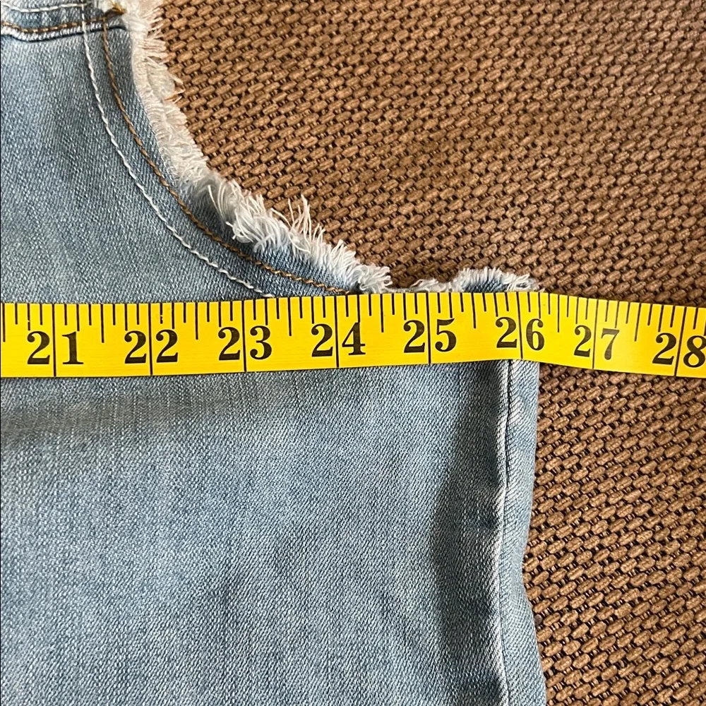 DYN Frayed Denim vest plus size 2X - Picture 4 of 9